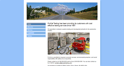 Desktop Screenshot of procat-testing.com