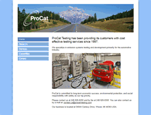 Tablet Screenshot of procat-testing.com